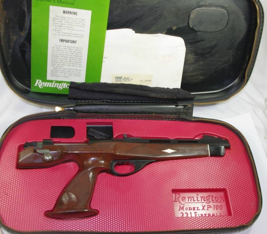 Remington Xp-100 Bolt Action Silhouette Pistoloriginal Case And  Manualwow Lk .221 Fireball